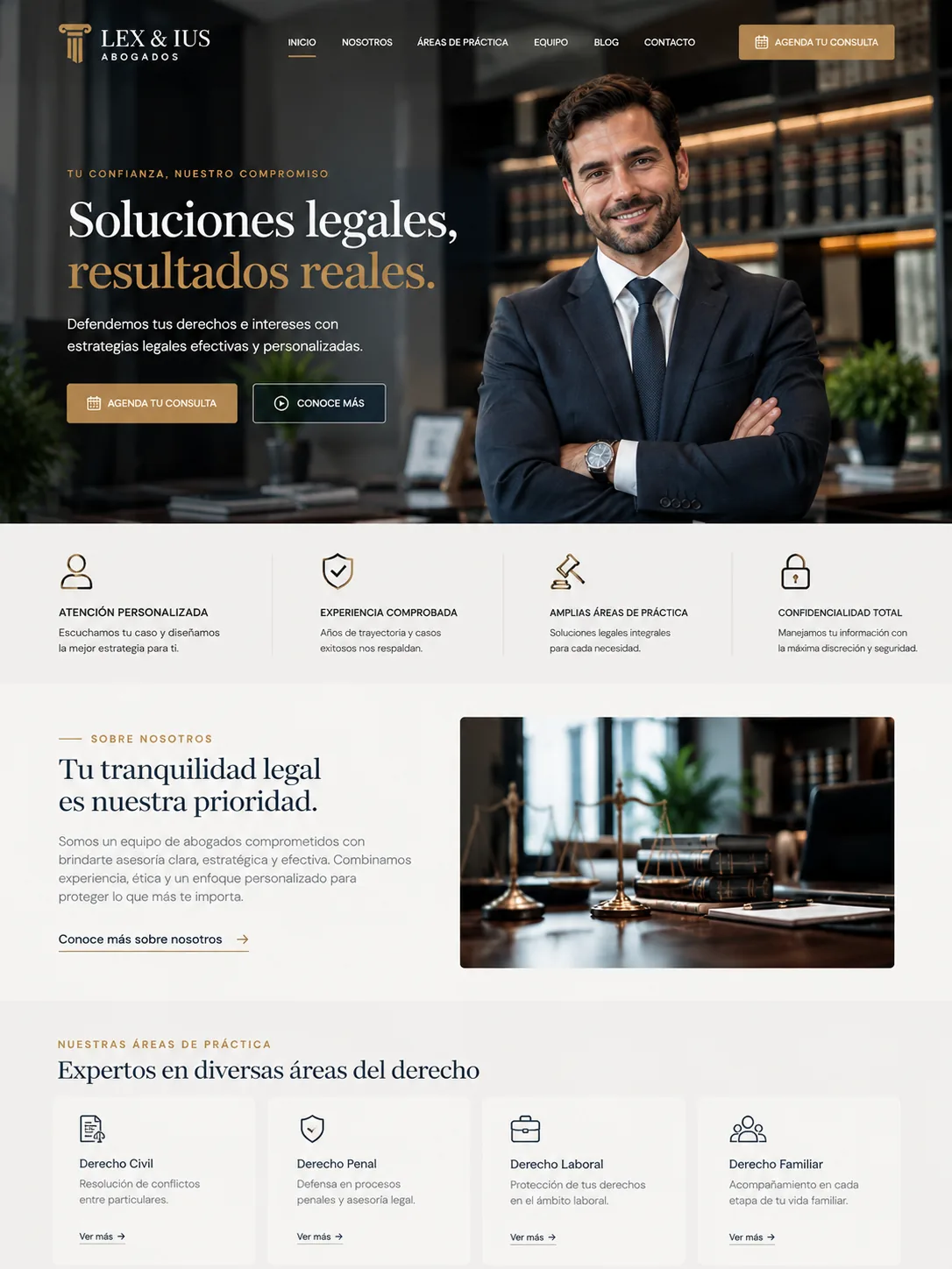 Diseño web para firma de abogados